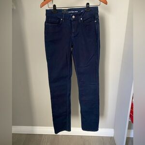 New! Calvin Klein Jeans Women's Dark Blue Skinny Jeans